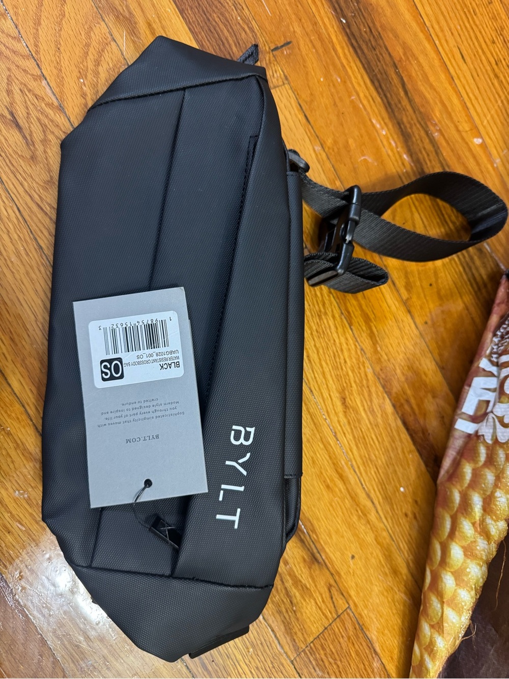 Black Men's Sling Bag - Compact Crossbody